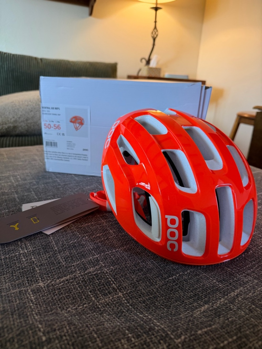 POC Ventral Air MIPS Cycling Helmet - Fluorescent Orange AVIP - Small